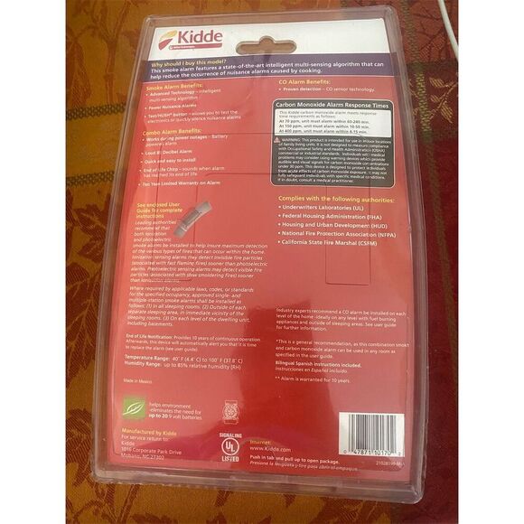 Kidde 10-Year Smoke & Carbon Monoxide Detector with Voice Alerts - Picture 3 of 5